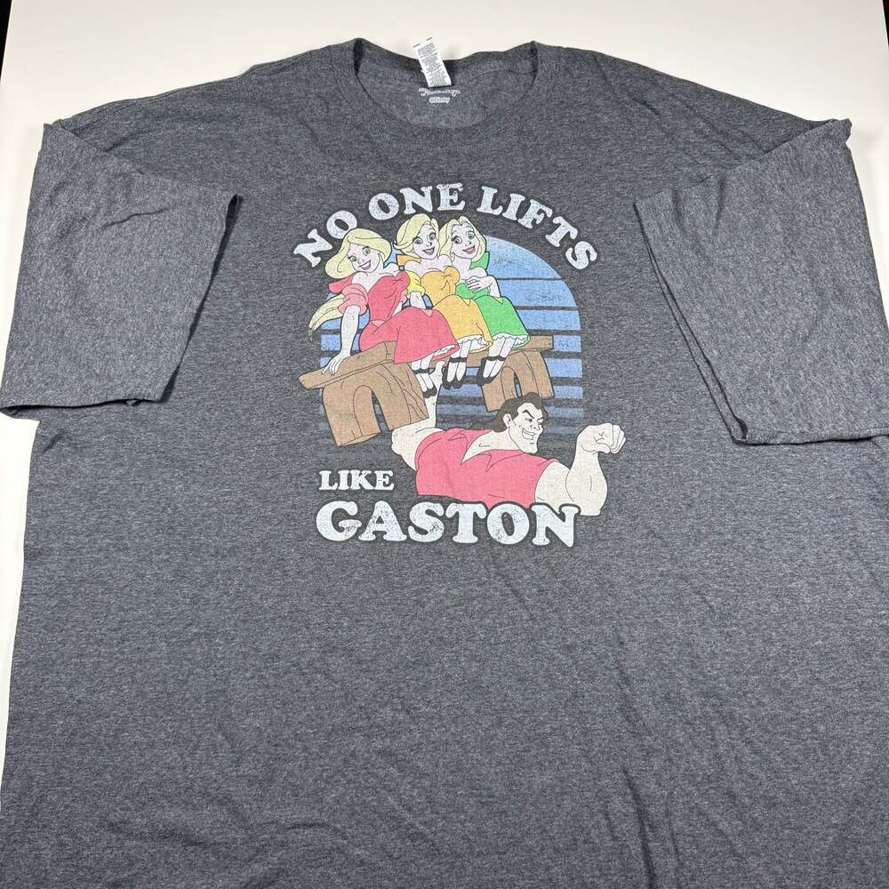 Disney Beauty and the Beast Graphic T-Shirt Charcoal Grey 3XL